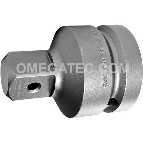 Apex EX-754 Straight Adapter, 1'' Square Drive, 7/32'' Drill Hole Lock