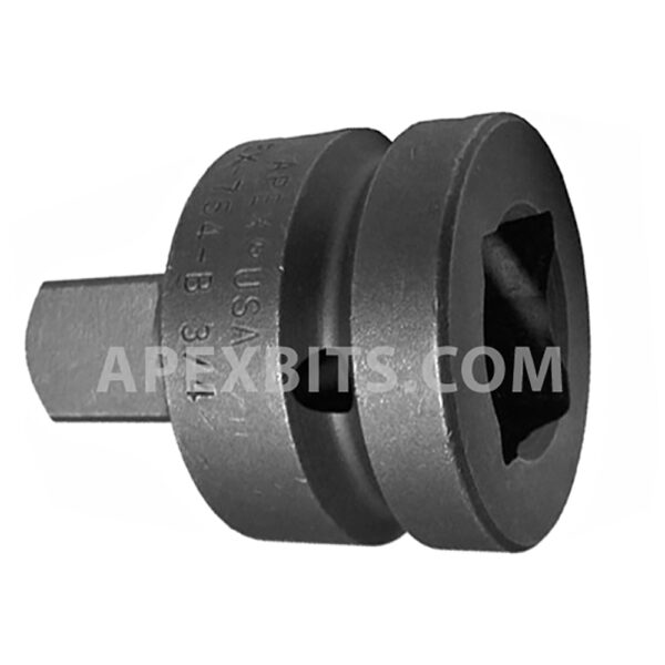 Apex EX-754-B Straight Adapter, 1'' Square Drive, Ball Lock
