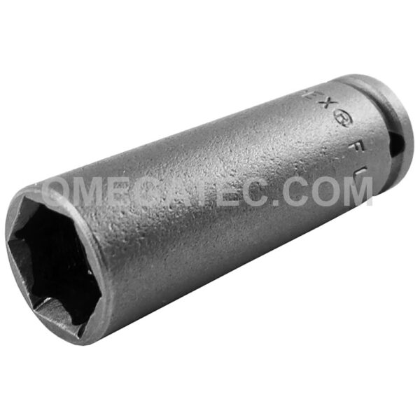 Apex FL-1212 3/8'' 6-Point Long Impact Socket, Fast Lead, 1/4'' Square Drive