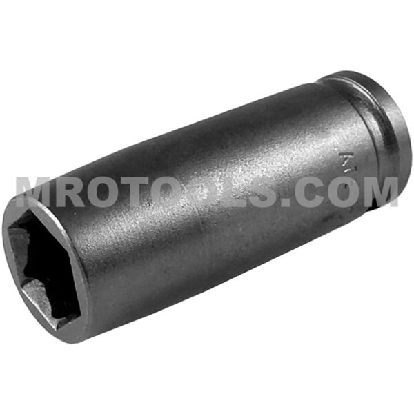 Apex FL-3214 7/16'' 6-Point Long Impact Socket, Fast Lead, 3/8'' Square Drive