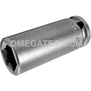 Apex FL-3216 1/2'' 6-Point Long Impact Socket, Fast Lead, 3/8'' Square Drive