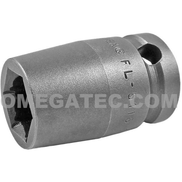 Apex FL-5116 1/2'' 6-Point Standard Impact Socket, Fast Lead, 1/2'' Square Drive