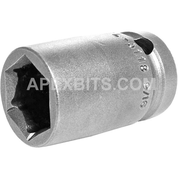 Apex FL-5118 9/16'' 6-Point Standard Impact Socket, Fast Lead, 1/2'' Square Drive