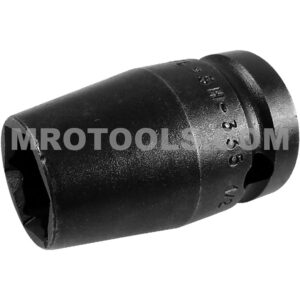 Apex FL-SH-335 1/2'' 6-Point Standard Impact Socket, Fast Lead, 1/2'' Square Drive
