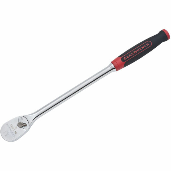 GearWrench 81361 1/2'' Drive Long Handle Cushion Grip Teardrop Ratchet