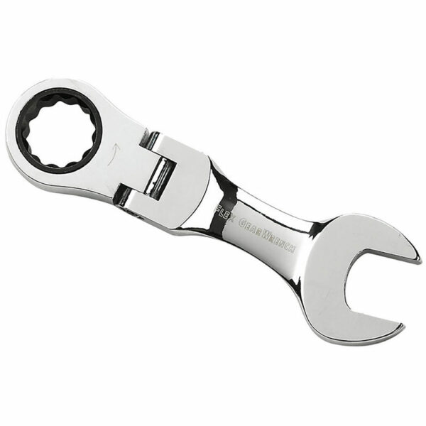 GearWrench 9557D 16mm 72-Tooth 12 Point Stubby Flex Head Ratcheting Combination Wrench