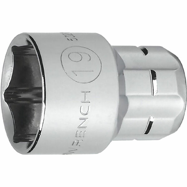 GearWrench 532130GR 3/8'' Drive Pass-Thru 6 Point Standard Metric Socket 13mm