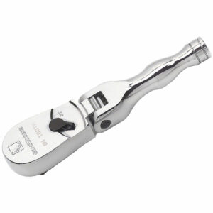 GearWrench 81212F 3/8'' Drive Full Polish Stubby Teardrop Flex Ratchet