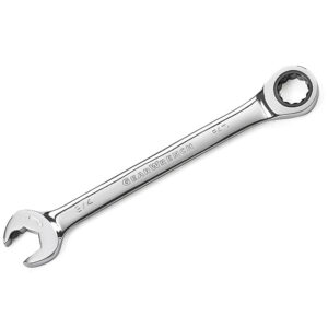 GearWrench 85576 1/2'' 72-Tooth 12 Point Open End Ratcheting Combination Wrench