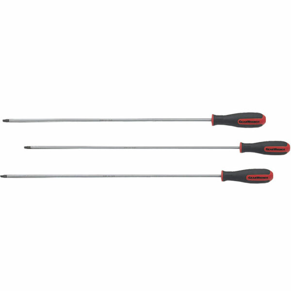 GearWrench 80064 Long Torx Dual Material 3 Piece Screwdriver Set