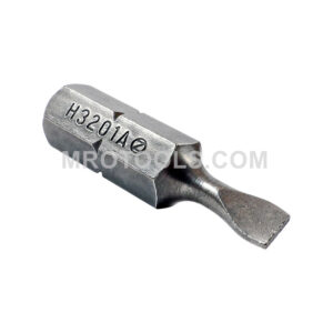 ZEPHYR H3201A 3F-4R Slotted Insert Bit, For Machine Screws, 1/4'' Hex Shank