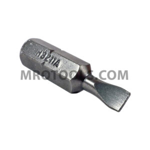ZEPHYR H3211A 4F-5R Slotted Insert Bit, For Machine Screws, 1/4'' Hex Shank