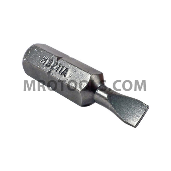 ZEPHYR H3211A 4F-5R Slotted Insert Bit, For Machine Screws, 1/4'' Hex Shank