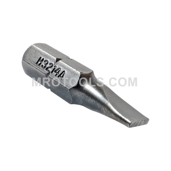 ZEPHYR H3214A 10F-12R Slotted Insert Bit, For Machine Screws, 1/4'' Hex Shank