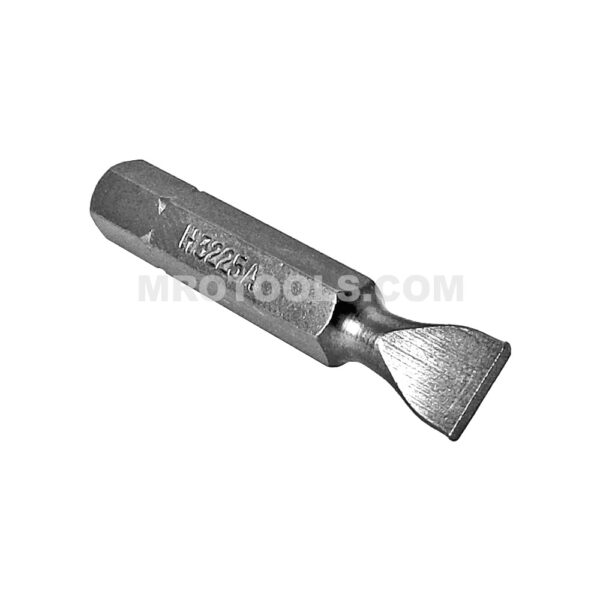 ZEPHYR H3225A 12F-14R Slotted Insert Bit, For Machine Screws, 1/4'' Hex Shank
