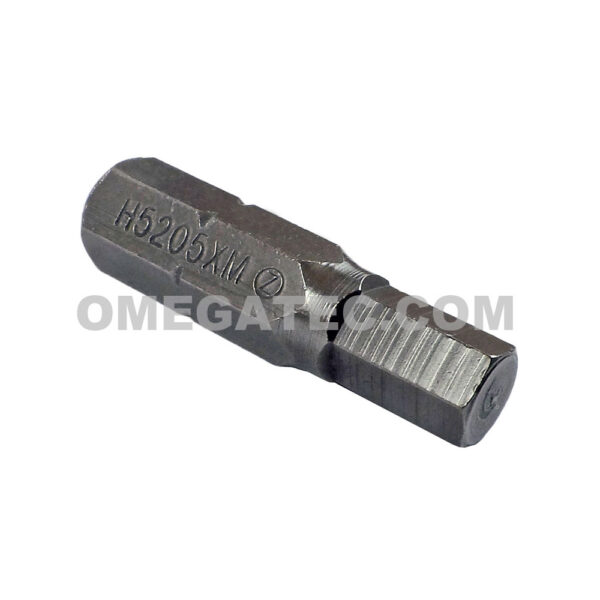 ZEPHYR H5205XM 5mm Socket Head (Hex-Allen) Insert Bit, 1/4'' Hex Shank