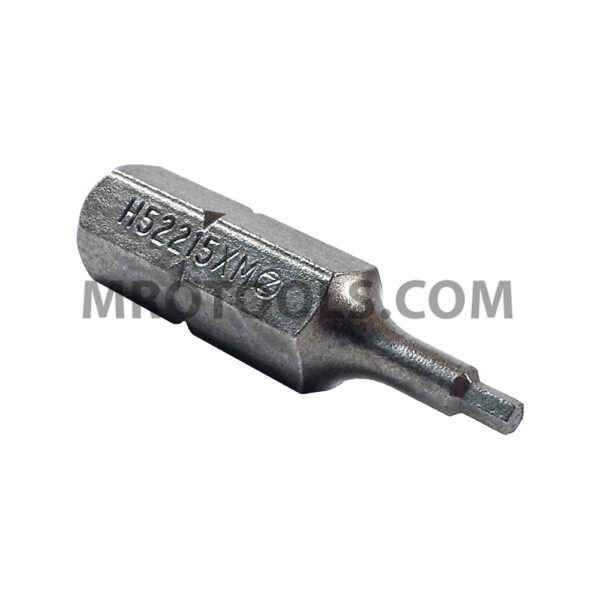 ZEPHYR H52215XM 1.5mm Socket Head (Hex-Allen) Insert Bit, 1/4'' Hex Shank