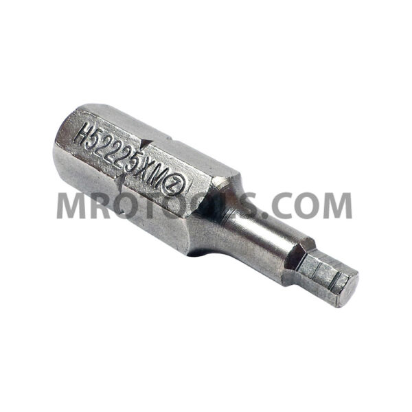ZEPHYR H52225XM 2.5mm Socket Head (Hex-Allen) Insert Bit, 1/4'' Hex Shank