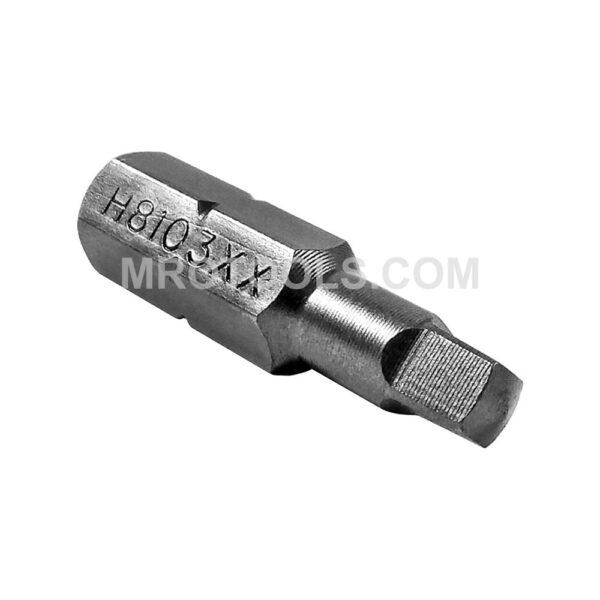 ZEPHYR H8103XX #3 Square Recess Insert Bit, 1/4'' Hex Shank