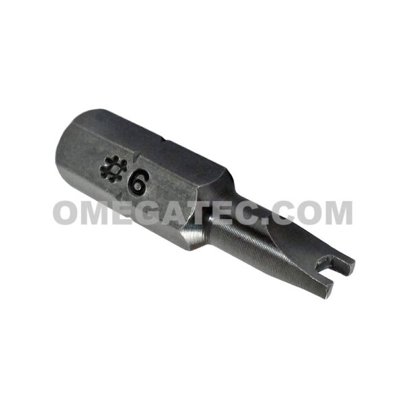ZEPHYR J9222 #6 Spanner Tamper Resistant Insert Bit, 1/4'' Hex Shank