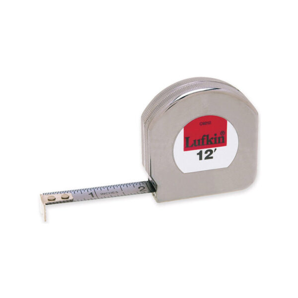 Lufkin C9212 1/2'' x 12' Mezurall Chrome Clad A8 Tape Measure