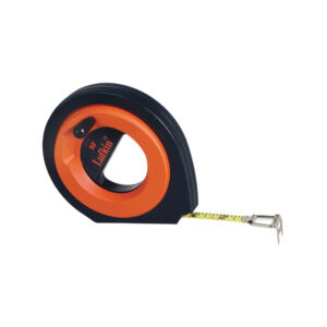 Lufkin HYT50 3/8'' x 50' Hi-Viz Speedwinder Yellow Clad Long Blade Steel Tape Measure