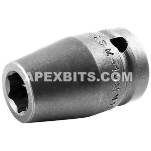 Apex M-10MM15 10mm 6-Point Standard Impact Socket, Magnetic, 1/2'' Square Drive