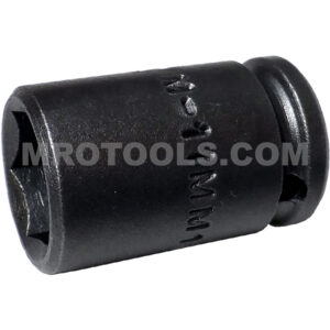 Apex M-11MM11 11mm 6-Point Long Impact Socket, Magnetic, 1/4'' Square Drive