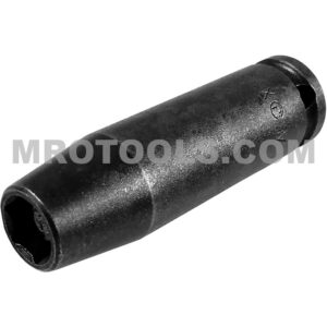 Apex M-1208 1/4'' 6-Point Long Impact Socket, Magnetic, 1/4'' Square Drive