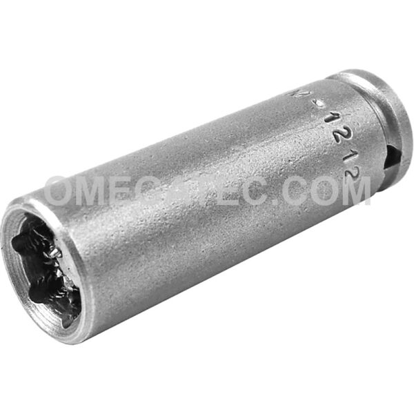 Apex M-1212 3/8'' 6-Point Long Impact Socket, Magnetic, 1/4'' Square Drive