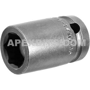 Apex M-14MM15 14mm 6-Point Standard Impact Socket, Magnetic, 1/2'' Square Drive