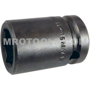 Apex M-16MM15 16mm 6-Point Standard Impact Socket, Magnetic, 1/2'' Square Drive
