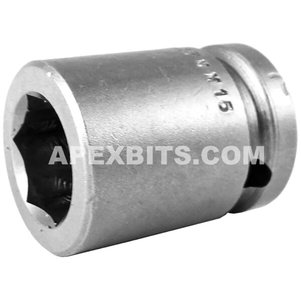 Apex M-17MM15 17mm 6-Point Standard Impact Socket, Magnetic, 1/2'' Square Drive
