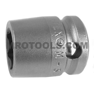Apex M-3014 7/16'' 6-Point Short Impact Socket, Magnetic, 3/8'' Square Drive