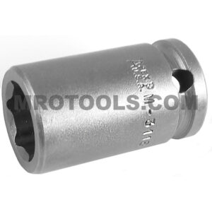 Apex M-3118 9/16'' 6-Point Standard Impact Socket, Magnetic, 3/8'' Square Drive