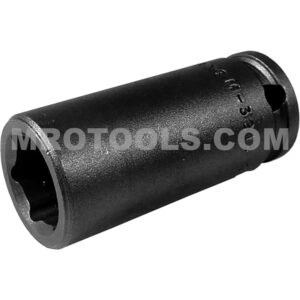 Apex M-3218 9/16'' 6-Point Long Impact Socket, Magnetic, 3/8'' Square Drive