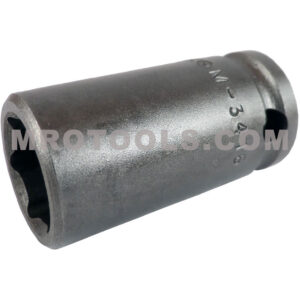 Apex M-3416 1/2'' 6-Point Standard Impact Socket, Magnetic, Thin Wall, 3/8'' Square Drive