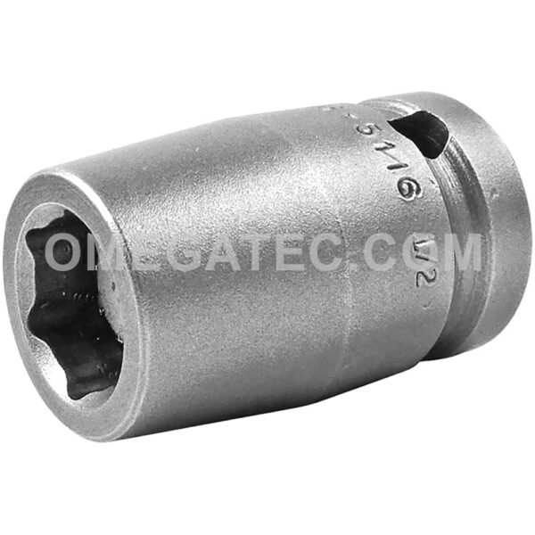 Apex M-5116 1/2'' 6-Point Standard Impact Socket, Magnetic, 1/2'' Square Drive