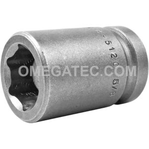 Apex M-5120 5/8'' 6-Point Standard Impact Socket, Magnetic, 1/2'' Square Drive