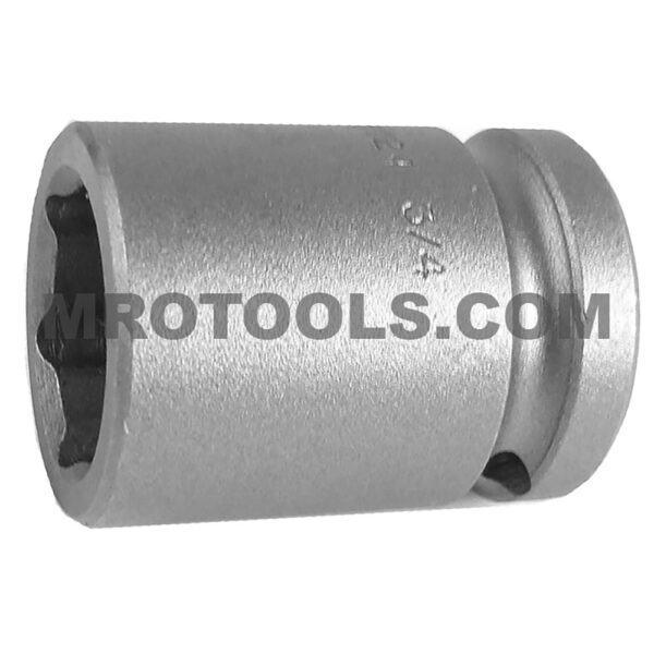 Apex M-5124 3/4'' 6-Point Standard Impact Socket, Magnetic, 1/2'' Square Drive