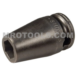 Apex M-8MME3 8mm 6-Point Standard Impact Socket, Magnetic For Sheet Metal Screws, Predrilled Holes, 3/8'' Square Drive