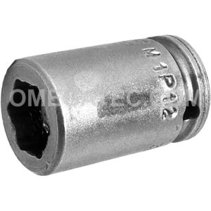 Apex M1P12 3/8'' 6-Point Impact Socket, Magnetic, For Sheet Metal Screw, Self-Drilling And Tapping Screws, 1/4'' Square Drive