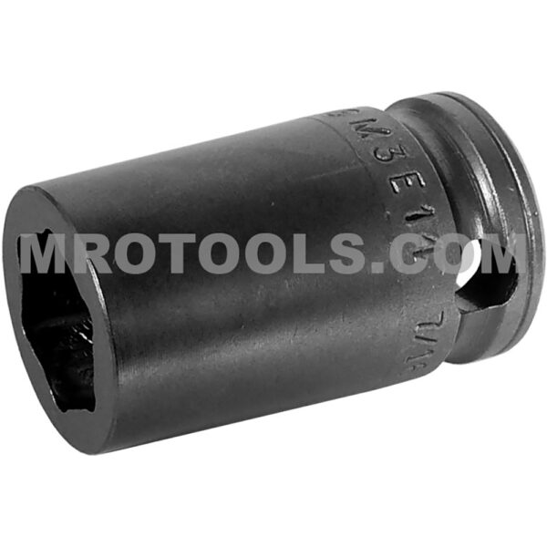 Apex M3E14 7/16'' 6-Point Impact Socket, For Sheet Metal Screws, Predrilled Holes, Magnetic, 3/8'' Square Drive