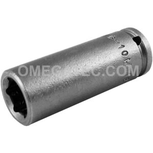 Apex MB-10MM21 10mm 6-Point Long Impact Socket, Magnetic, 1/4'' Square Drive