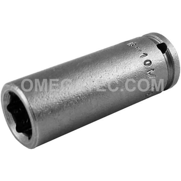 Apex MB-10MM21-D 10mm 12-Point Long Impact Socket, Magnetic, 1/4'' Square Drive