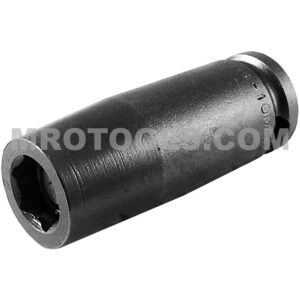 Apex MB-10MM23 10mm 6-Point Long Impact Socket, Magnetic Bolt Clearance, 3/8'' Square Drive