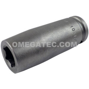 Apex M-10MM23 10mm 6-Point Long Impact Socket, Magnetic, 3/8'' Square Drive