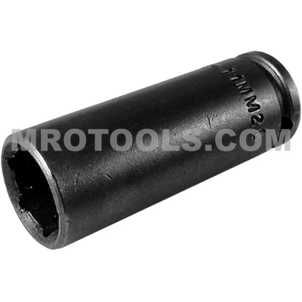Apex MB-11MM21 11mm 6-Point Long Impact Socket, Magnetic, 1/4'' Square Drive