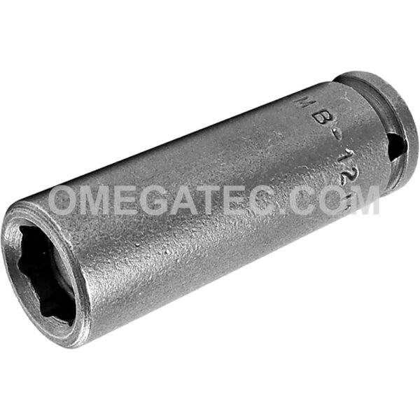 Apex MB-1211 11/32'' 6-Point Long Impact Socket, Magnetic, 1/4'' Square Drive