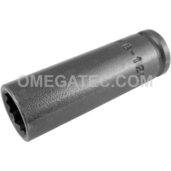 Apex MB-1212-D 3/8'' 12-Point Long Impact Socket, Magnetic, 1/4'' Square Drive